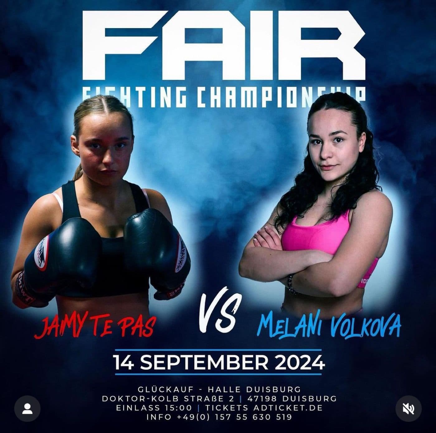 Jamy te Pas vs Melani Volokova